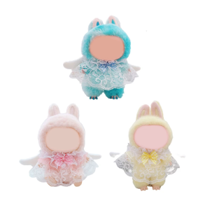 Bowknot Lace Dress Doll Shawl Wing Costume For 17Cm Doll Clothing Customization Figure Doll Displaying Outfit