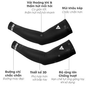 Bao Ống Tay Che Nắng Thể Thao Chống Tia cực tím Cycling đạp xe đạp chất liệu vải thoáng khí thấm hút mồ hôi (nhiều size)