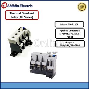 Shihlin Thermal Overload Relay  TH-P120E Series For Contactor Use S-P100T/S-P125T/ S-P150T
