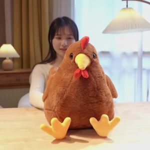 30/40CM Cute Big Rooster Stuffed Plush Toy Childrens Sleeping Doll Childrens Christmas GiftDecoration2026