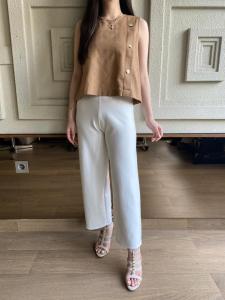 AW274 Linen sleeveless Tops