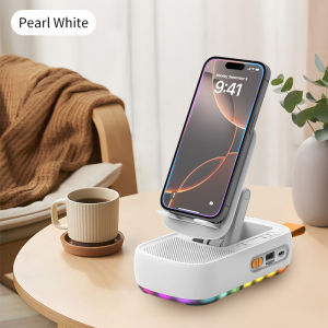 Multifunctional foldable 3 in 1 wireless bluetooth speaker mobile power portable mobile phone holder suitable for mobile phone tablet