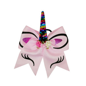 YF JoJo Siwa Unicorn Hair Bow Bowknot Clip Girls Kid Cartoon Large 8 Inch FY