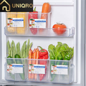 KP-006 Kotak Organiser penyimpanan pintu kulkas multifungsi dengan sekat fridge door clear storage box