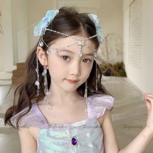 Kẹp tóc Tiên cá xà cừ cho bé gái Cài tóc công chúa cho bé