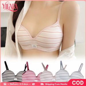 YIFAFA (Buy 1 Take 1)5cm Thick Cotton Push Up Bra For Small Chest Wireless Comfortable Seamless Padded Bra Lingerie Women Wireless Gathered Girl Underwear Underwear Ladies