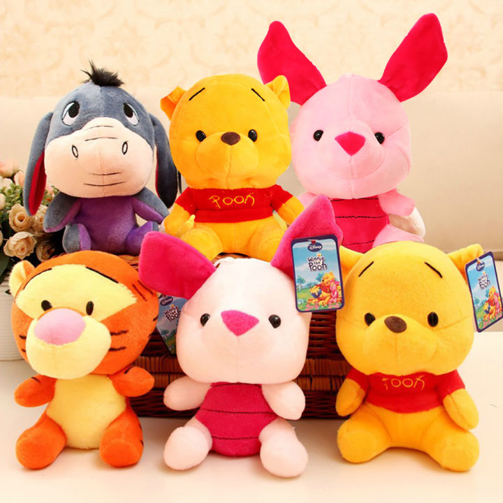 WY 12cm Mini Plush Doll for Kids Toys Bag Pendant Toys Winnie the Pooh ...