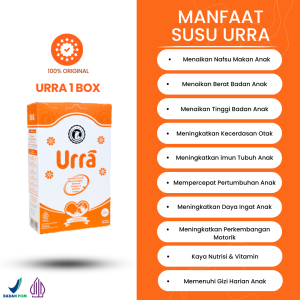 URRA Asli Original - Susu Kambing Saanen Untuk Penambah Berat Badan & Tinggi Badan Anak - 1 Box