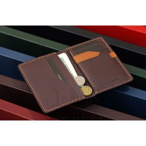 Ví Đựng Thẻ Nam Nữ Da Epsom Handmade LEALUX Mini Epsom Wallet 1