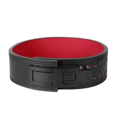 Fitness Belt Professional Powerlifting Lever Belt Sports Waist Protection Weightlifting Belt with Metal Lever Buckle Quick Snap FastenerThickened Version