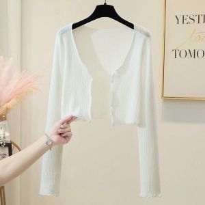 Áo Khoác Cardigan Nữ Phong Cách Lửng Tay Dài Mỏng Nhẹ G2 Dễ Phối Đồ