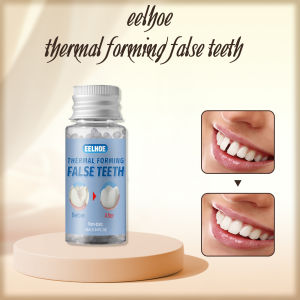 Eelhoe Thermal Forming False Teeth Denture Filling Solid Gel Temporary Dental Repair Broken Teeth And Gaps Repair Dental Veneers Resin Denture Filling Gel 10ml