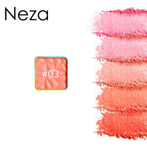 Neza Long Lasting Blush Natural Pink Monochrome Rouge 5 Colors Choose Daily Office Makeup White Paper Box
