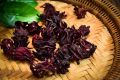 ดอกกระเจี๊ยบแดง (Roselle) ใช้สำหรับทำน้ำกระเจี๊ยบ หวาน หอม อร่อย ขนาด 100g. 