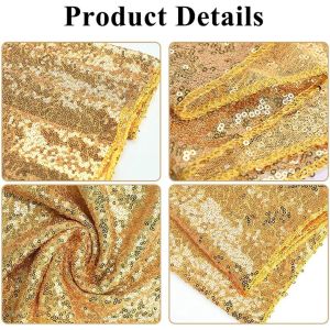 Sequin Decor Table Runner Cloth Background For Wedding Party