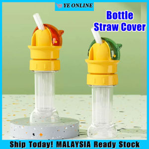 2 In 1 Water Bottle Straw Cap Anti-Choke Portable Reusable Spill-Proof Juice Bottle Twist Cover Cap Kid Drinking Spout Cap