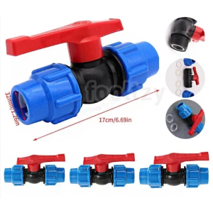 HEAVY DUTY PE Compression Ball Valve 1/2 3/4 1 PE Ball Valve