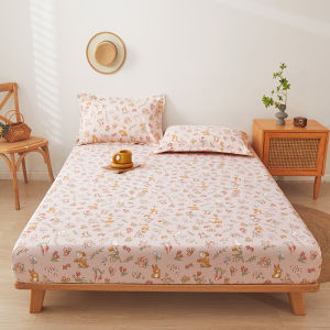 SUNLIGHT HOME Ga trải giường vải lanh cotton Ga trải giường nhiều hoa văn 9 màu Ga trải giường vừa vặn thoáng khí Tấm bảo vệ nệm thoải mái