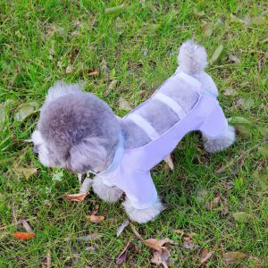 SDFSF Insect Proof Dog Four Legged Pants Fashionable Breathable Dog Dust Pants Pet Apparel Cool Pet Jumpsuit For Puppy Small Animal