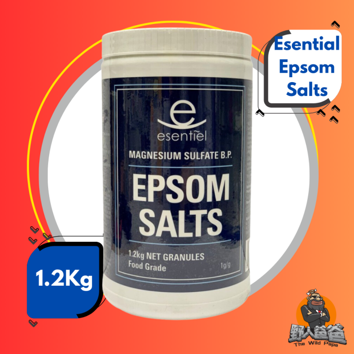 Where To Buy Cheap Epsom Salt Esentiel Epsom Salts (Magnesium Sulfate) 375g/1.2kg | Lazada