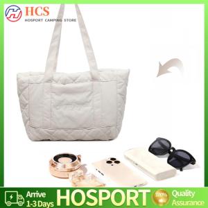 【HCS】 Large Capacity Quilted Shoulder Bags Fashion Commute Bag for Women Ladies Travel Work Shopping Daily