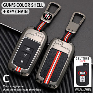Zinc Alloy Car Remote Key Case For Toyota Altis/Camry/Harrier/Sienta/Wish/Prius Keyless Remote Car Key Cover Casing Harrier 2014-2018 2008-2021