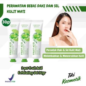PROMO 3PCS BPOM Cindynal Fruit Acid Cleansing Gel Penghilang Perontok Daki dan Kulit Mati EXPOLIATING GEL 30G Exfoliating Pencerah Scrub