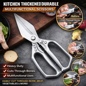 Heavy Duty Kitchen Scissors Multipurpose Cooking Scissors Thickened Stainless Steel Blades Household Food Meat Poultry Herbs Cutter