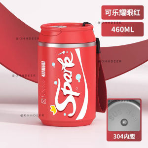 OHHDEER 460ML Botol Air Bentuk Tin 🚰 460ML Insulated Can Style Drink Cup 304 Stainless Steel Mug