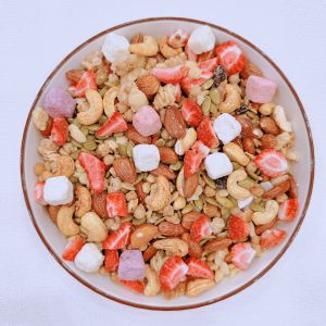 (Ans Granola) Ngũ cốc Trái cây Granola Siêu hạt thêm sữa chua Dâu sấy Yến mạch nổ giòn
