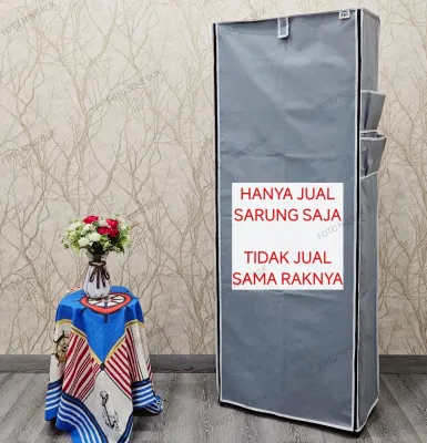NINE BOX SARUNG COVER S9 M9 FM9 / SARUNG RAK SEPATU / SARUNG PELINDUNG RAK SEPATU / COVER ANTI DEBU 60*30*160cm