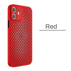 Applicable to iPhone16Promax mobile phone case heat dissipation and breathable mesh Apple 15 matte anti-fall 14 protective case
