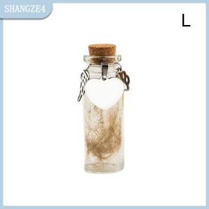 【SHANGZE4】 Pet memorial chai cho pet chó lông mèo lông lưu niệm chai lưu trữ với 3 bạc phụ kiện Pet memorial urn container