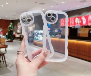 Clear Case WAVE Gelombang Oppo A15/A15S/A16/A16E/A16K/A17/A17K/A3S/C1/A5/A9 2020/A53/A33/A54 4G Softcase Bening Wavy Full Cover Side