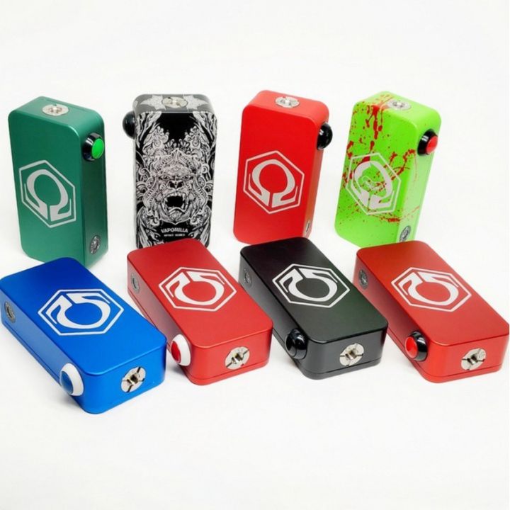 Hexohm R57 HexOhm v3 Box Mod Anodized Black Blue Green Red Splatter Powder Coat ...