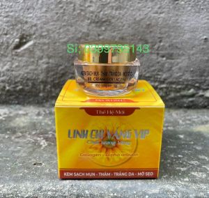 Kem Sạch Mụn _ Thâm _ Trắng Da _ Mờ Sẹo Thế Hệ Mới Linh Chi Vàng Vip 15g