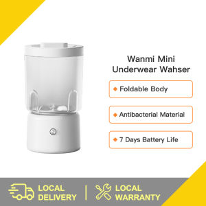 Xiaomi Wireless Mini Rechargeable Washing Machine Dehydrating Underwear Travel 2 in 1 Folding  underwear panties laundry cup  with Automatic Blue Light Sterilization