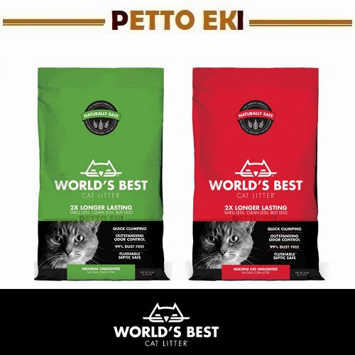 World's Best Cat Litter 14lb/6.35kg / Original Unscented / Multiple Cat