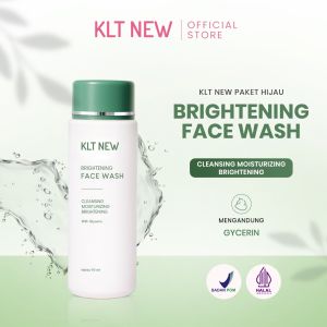 KLT NEW HIJAU FACE WASH Brightening – Sabun Cuci Muka Pencerah untuk Kulit Sensitif & Berjerawat / Acne Prone (90ml)