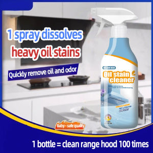 Kitchen Cleaner Powerful Degreaser for Range Hoods No Disassembly Needed  Heavy-Duty Kitchen Grease Remover 500ml