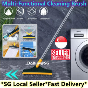 🔥SG LOCAL STOCK🔥Multifunctional Cleaning Brush Dust Brush Long Handle Mop Sweep Cleaning Tool Gap Cleaner Broom Artifact Household Sweep floor Mop for bathroom door Track Groove Narrow Gap Area