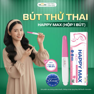Thử thai Happy Max dạng 1 bút có bảo mật che tên - Sản phẩm của Dược Famax