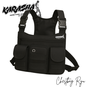 tas dada pria tactical army kekinian casual chestbag outdor hitam