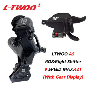 LTWOO A5 9 Speed 42T Rear Derailleur&Right Shifter for MTB Mountain Bike Parts