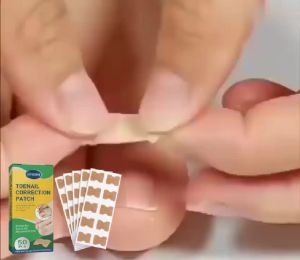 Jaysuing Ingrown Toenail Corrector Patch with Tea Tree Oil & Emu Oil for Pain Relief Toe Nail Care Repair Sticker Breathable Non Woven Fabric Adhesive Strip to Fix Curved Nails Grow Healthy New Nail Gentle Correction Tool for Men Women Daily Foot Care Sol