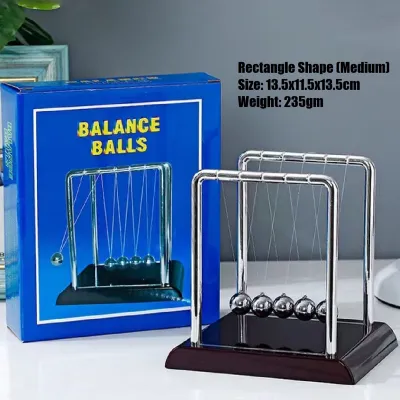 [MSIA SHIP] NOVELTY Newton Pendulum Swing Ball Cradle STEM Product Decoration Home Office Ornament Photo Shooting Kids Children Stationery Educational Study Knowledge Birthday Christmas Present Gift Stress Relief Physics Buaian Bola Ayunan Bandul 牛顿摆 摆设
