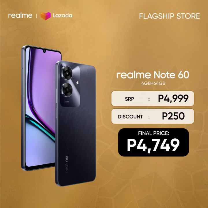 realme Note 60 128gb realme Note 60 Android Mobile Phone, Dual SIM 4G Smartphone