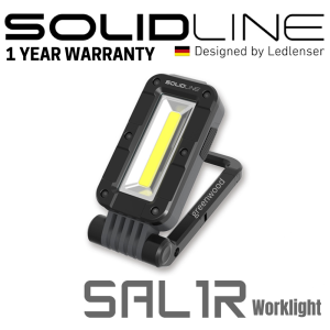 SOLIDLINE SAL1R RECHARGEABLE Work Light 450 Lumens COB and LED  Swiveling Head Magnet Hook Attachment