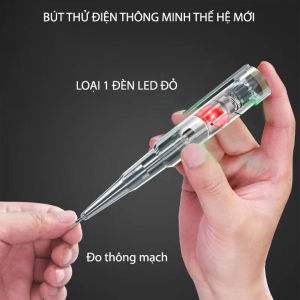 Bút thử điện thông minh thế hệ mới loại 1 đèn LED kiểm tra dây điện đứt ngầm đo thông mạch tiện dụng