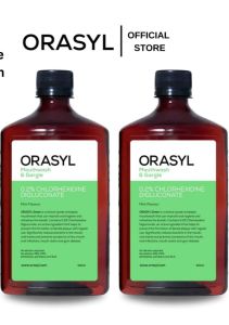 Clinical-Grade Orasyl Green Mouthwash Gargle 500ml Improve Oral Hygiene No Alcohol Expiry June 2027